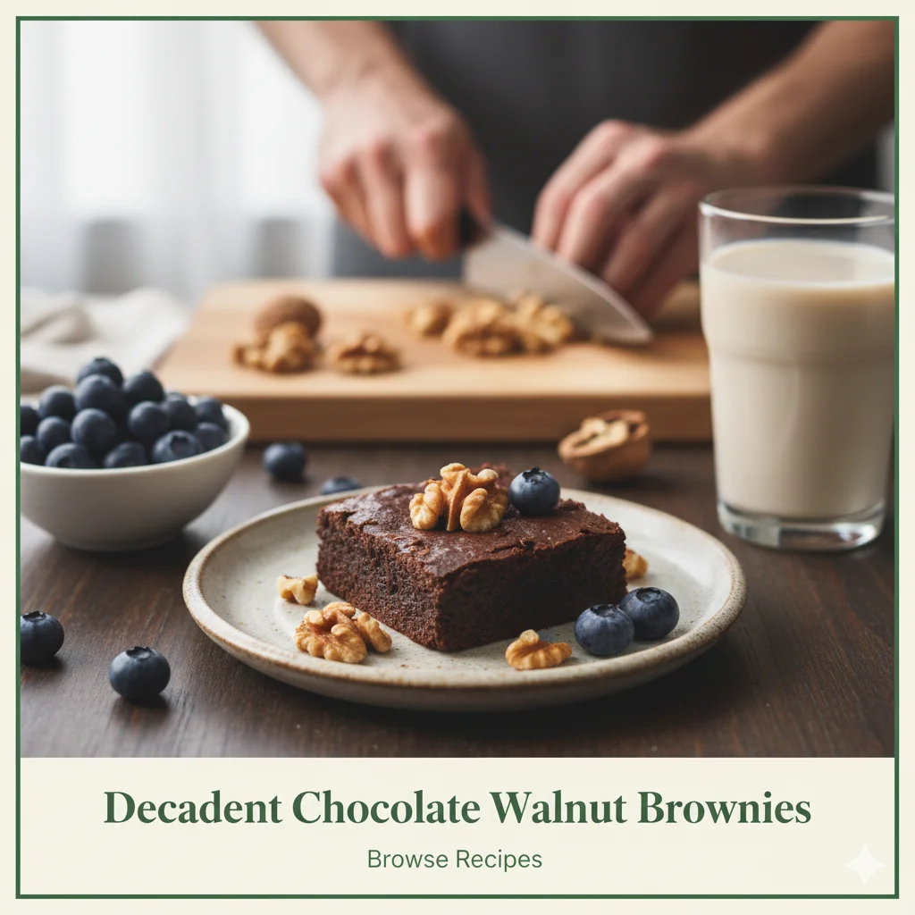 Decadent Chocolate Walnut Brownies